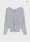 Gerent Back Hole V-neck Knit