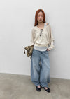 Shommi Wide Balloon Denim Pants