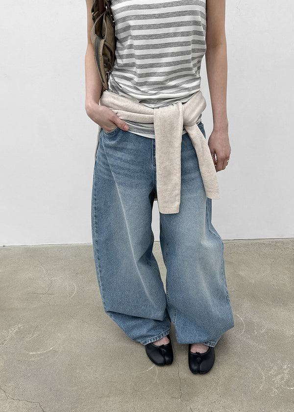 Shommi Wide Balloon Denim Pants