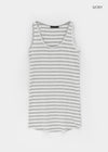 Cieron Striped U-neck Long Sleeveless