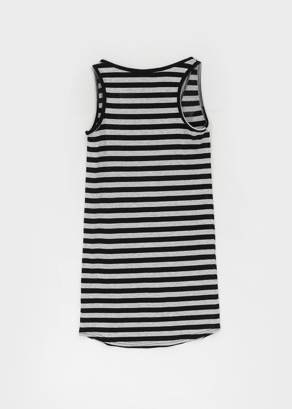 Cieron Striped U-neck Long Sleeveless