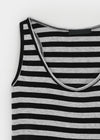 Cieron Striped U-neck Long Sleeveless