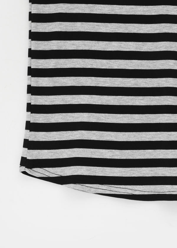 Cieron Striped U-neck Long Sleeveless