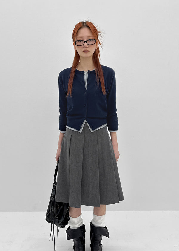 [MADE] Budri Round 3/4 Sleeve Knit Cardigan