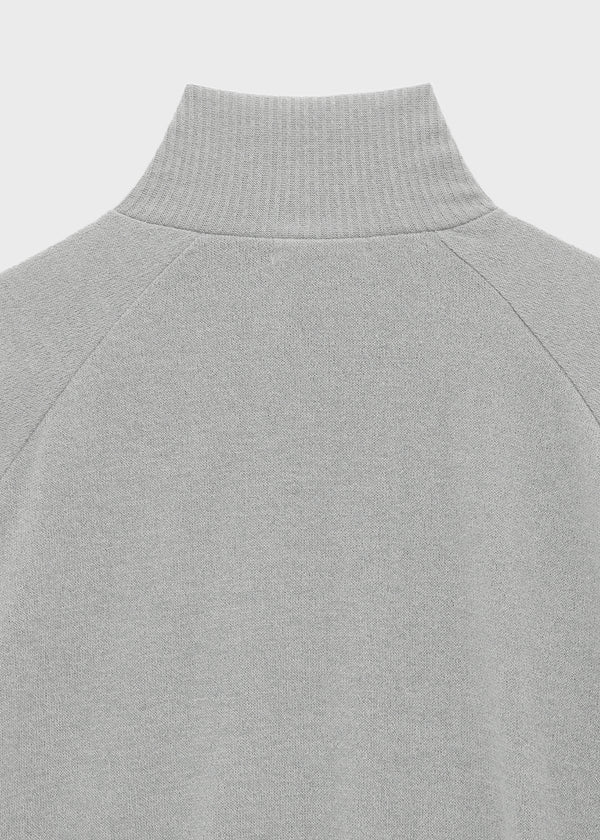 Litnum High-neck Pocket Knit Cardigan