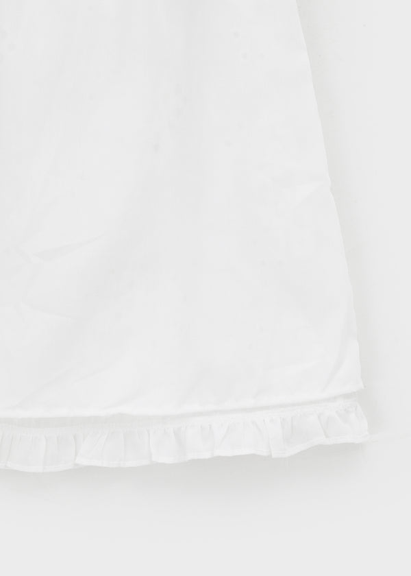 Mitron Punching Lace Banding Midi Skirt