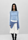 [MADE] Fluffy Layered Ribbed Long Sleeve Top (Set Available)