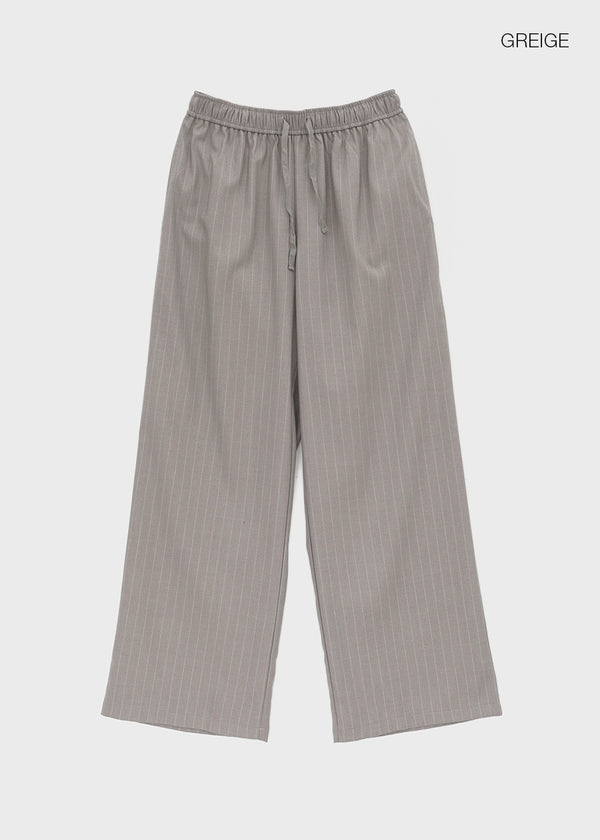 [MADE] Peplin Stripe Elastic Waist Pants