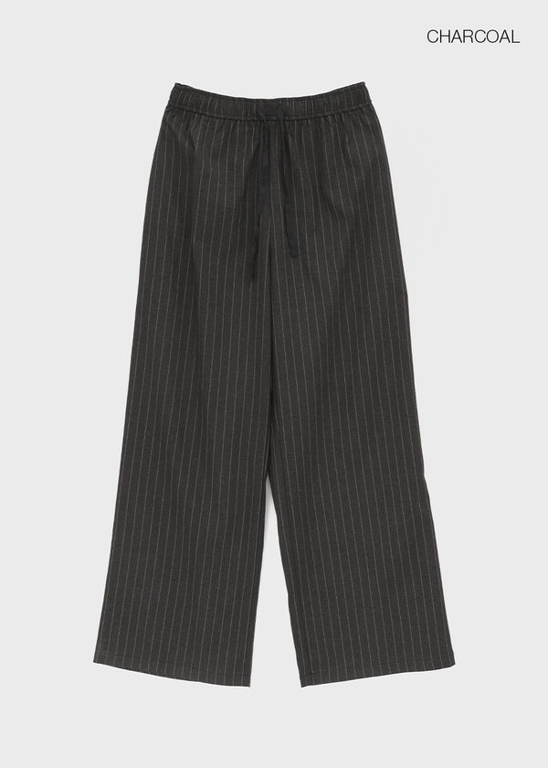 [MADE] Peplin Stripe Elastic Waist Pants