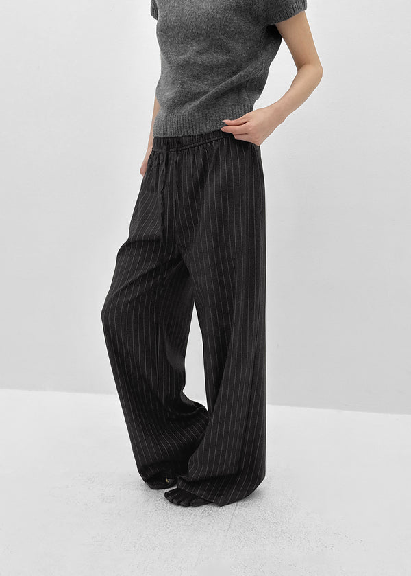 [MADE] Peplin Stripe Elastic Waist Pants
