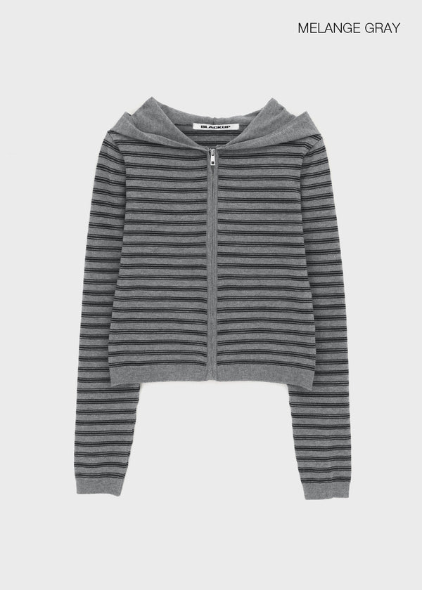 [MADE] Ripol Stripe Knit Hood Zip-Up (Set Available)