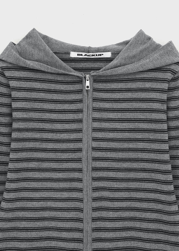 [MADE] Ripol Stripe Knit Hood Zip-Up (Set Available)