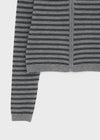 [MADE] Ripol Stripe Knit Hood Zip-Up (Set Available)
