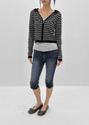 [MADE] Ripol Stripe Knit Hood Zip-Up (Set Available)