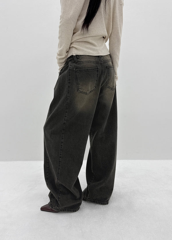 [MADE] Mag Folding Wide Denim Pants