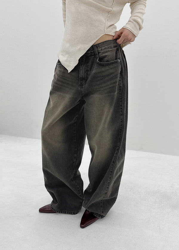 [MADE] Mag Folding Wide Denim Pants