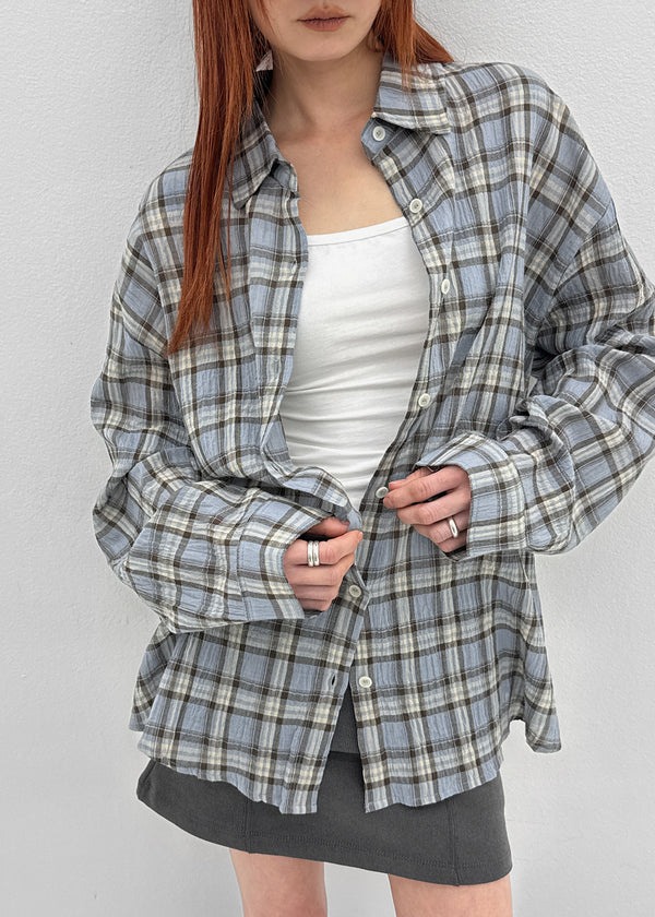 [MADE] Lukael Loose-Fit Check Shirt