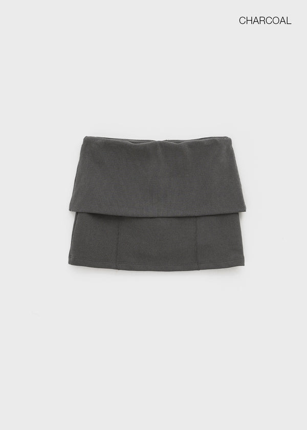 Huriki Folding Mini Skirt Pants