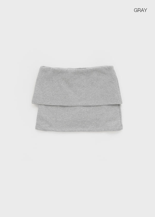Huriki Folding Mini Skirt Pants