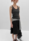 Dipley U-neck Ribbed Sleeveless