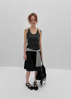 Dipley U-neck Ribbed Sleeveless