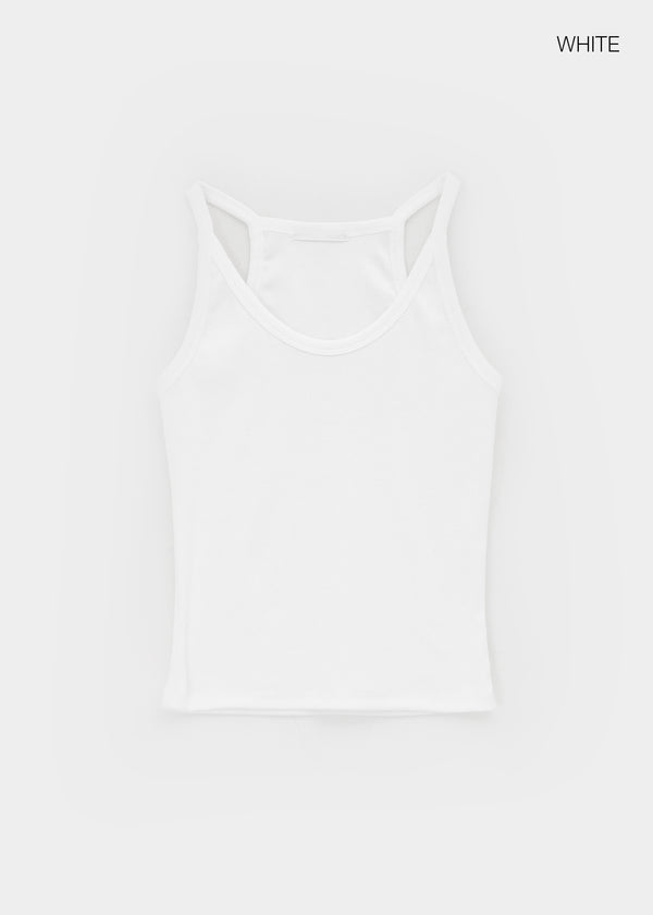 Dipley U-neck Ribbed Sleeveless