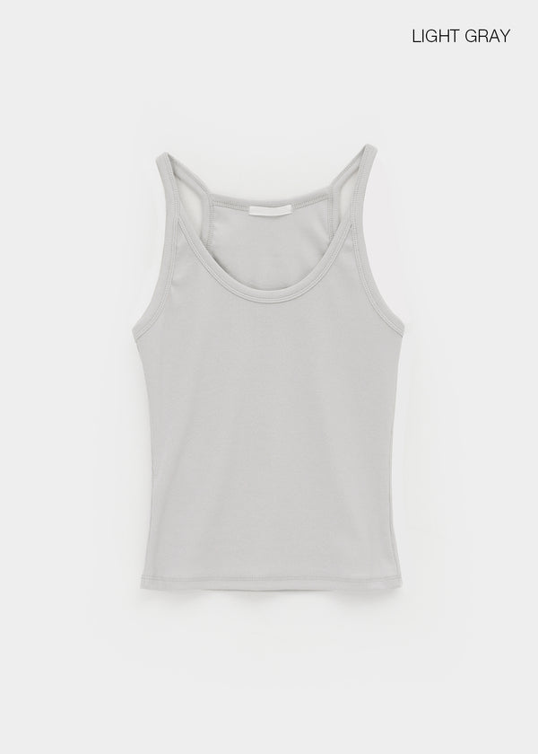 Dipley U-neck Ribbed Sleeveless