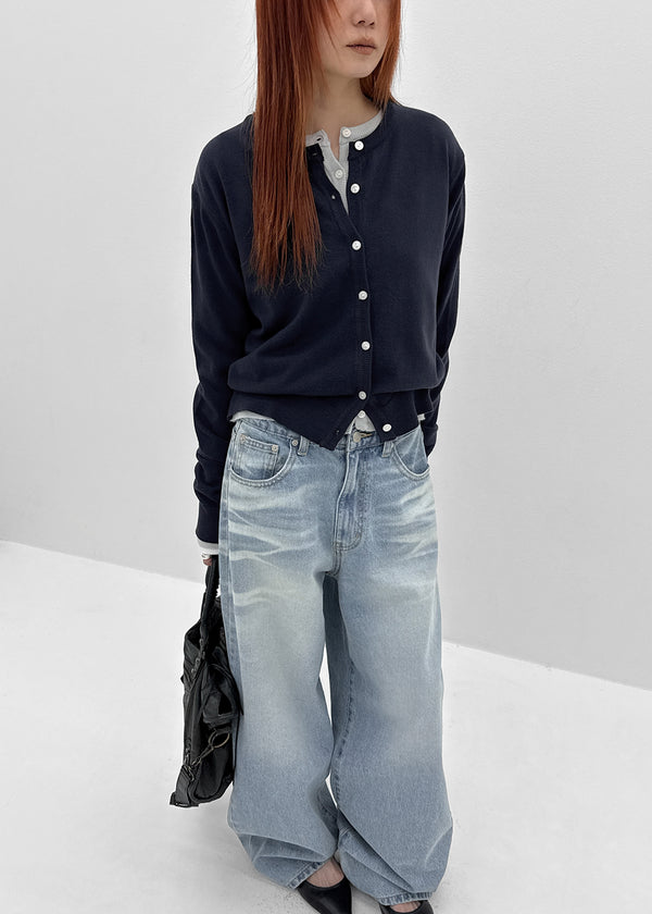 Beckive Round Knit Cardigan