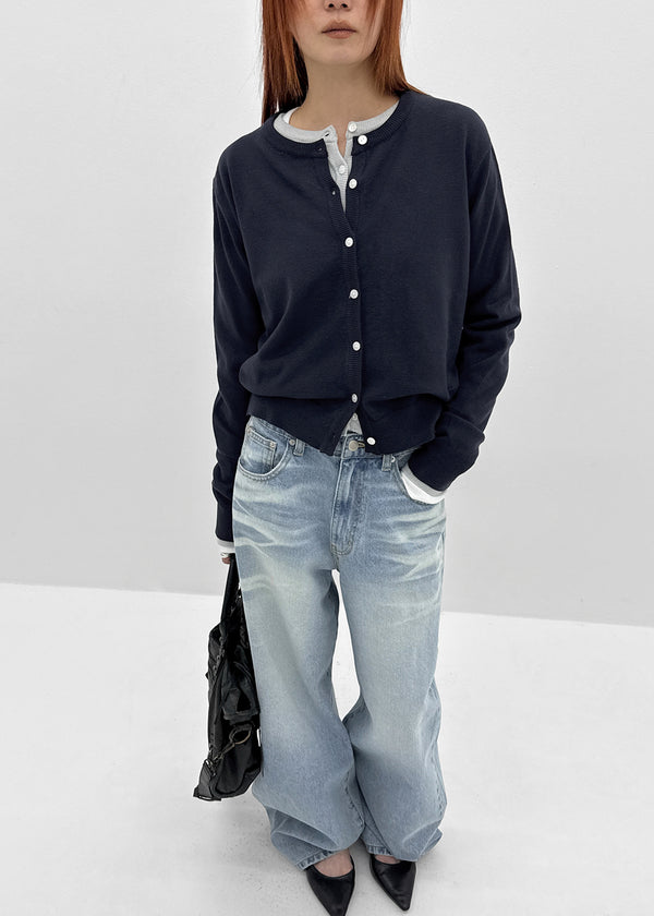 Beckive Round Knit Cardigan