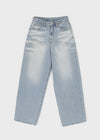 Cluvan Washed Wide Denim Pants