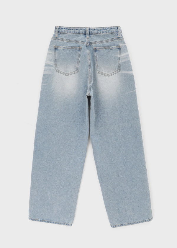 Cluvan Washed Wide Denim Pants