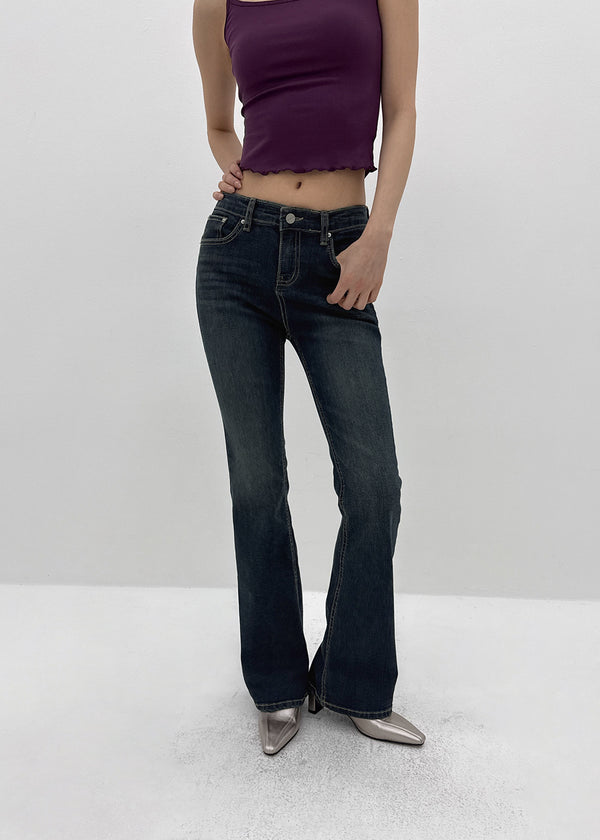 [MADE] Rabu Back-Pocket Slim Bootcut Denim Pants