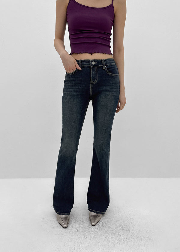 [MADE] Rabu Back-Pocket Slim Bootcut Denim Pants