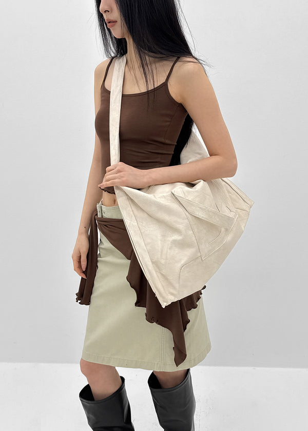 Hanobi Vintage Washed Big Shoulder Bag