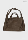 Hanobi Vintage Washed Big Shoulder Bag