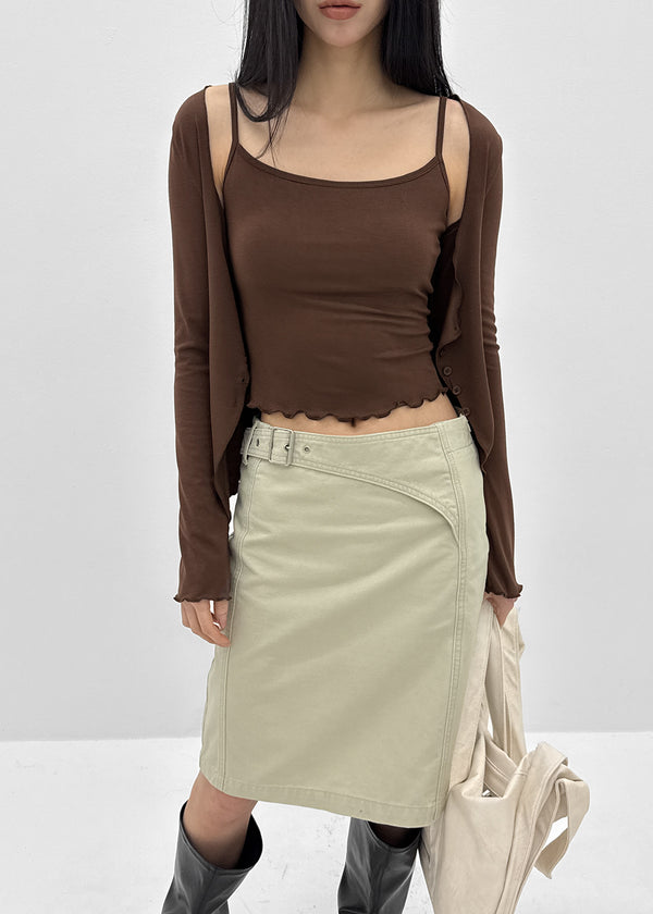 Hargen SET - Cardigan, Sleeveless (Built-in Cap)