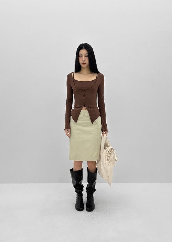 Hargen SET - Cardigan, Sleeveless (Built-in Cap)