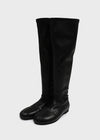 Tonycorn Spandex Leather Long Boots