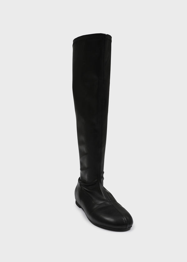 Tonycorn Spandex Leather Long Boots