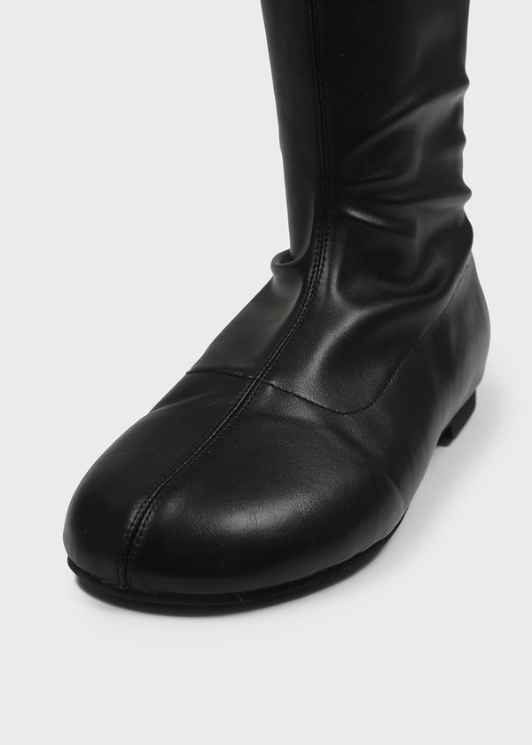 Tonycorn Spandex Leather Long Boots