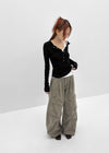 Tracu Washed Wide Cargo Pants