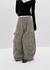 Tracu Washed Wide Cargo Pants