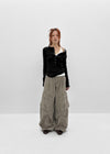 Tracu Washed Wide Cargo Pants