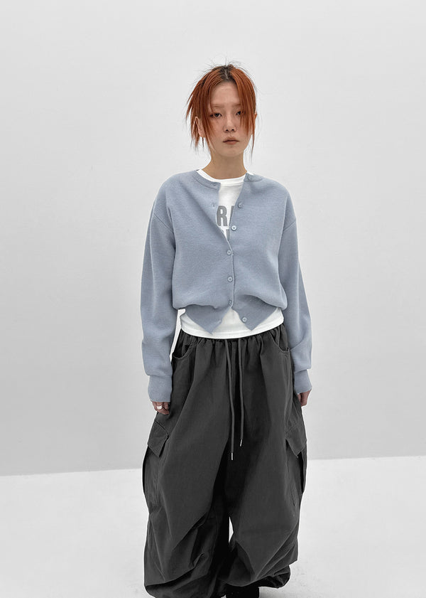 Celloti Round Knit Cardigan