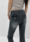 [MADE] Rabu Back-Pocket Slim Bootcut Denim Pants