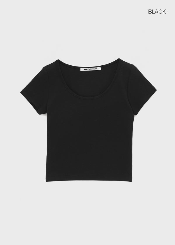 [MADE] Edina Wide U-Neck Short-Sleeve Tee