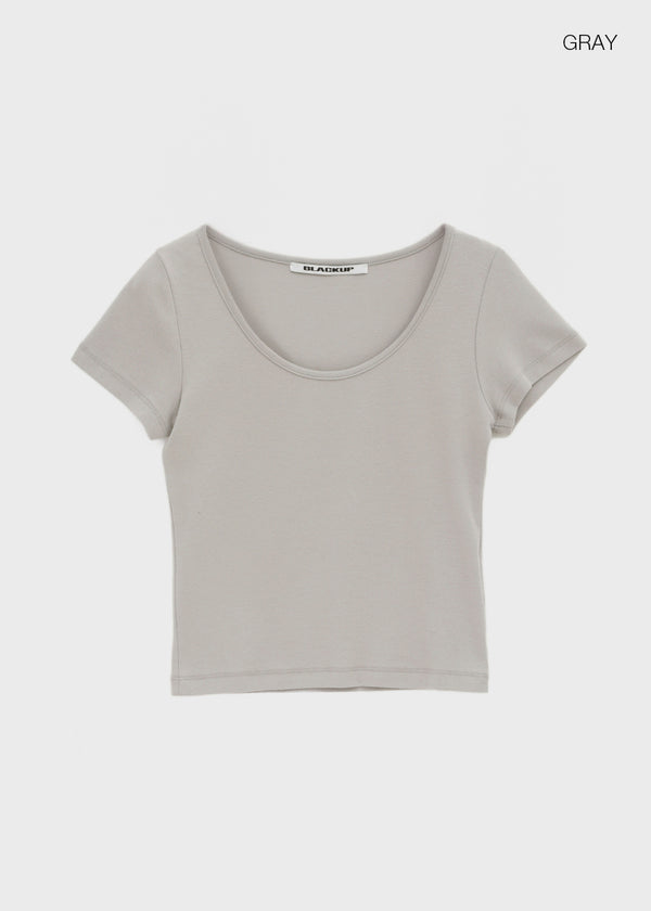 [MADE] Edina Wide U-Neck Short-Sleeve Tee