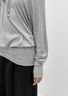 Pinko Drape Off-shoulder Long Sleeve Tee