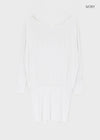 Pinko Drape Off-shoulder Long Sleeve Tee