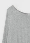 Pinko Drape Off-shoulder Long Sleeve Tee